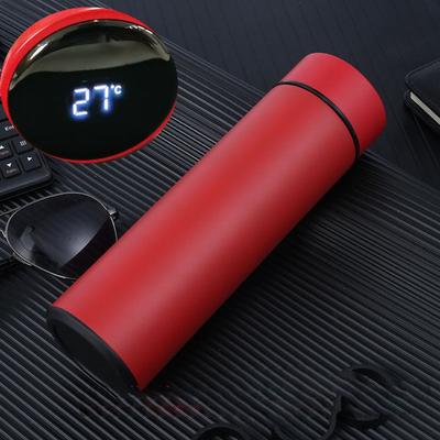 Bottiglia termica da 500 ml con display della temperatura Boccetta per vuoto Tazza da caffè da viaggio in acciaio inossidabile Tazza da tè Tazza termica