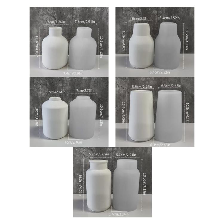 Elegant Designs Sturdy Silicone Molds for Vase Crafting Use with Resin Plaster or Concrete for Artistic Creation