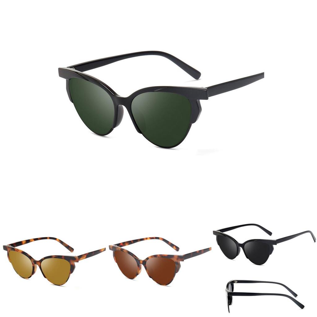 Sophisticated Women Fashion Retro Cat Eye Triangle Sunglasses Colorful Eyewear Glasses