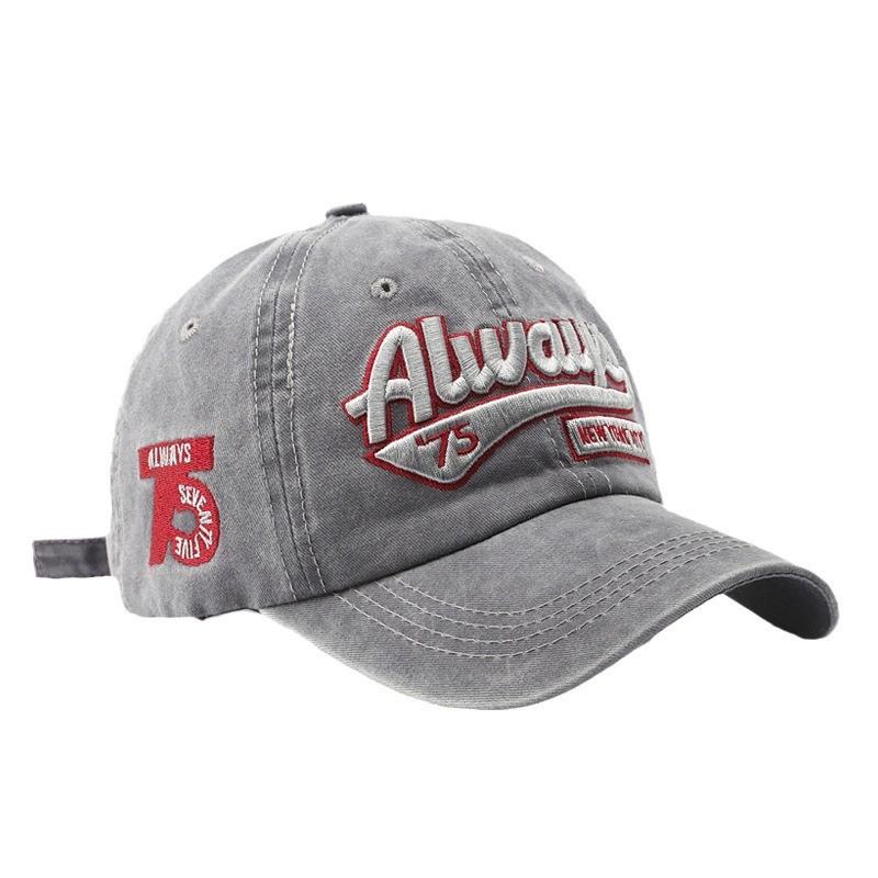 Fashionable Cotton Baseball Cap With Elegant Embroidery And Classic Curved Brim For Year-round Wear