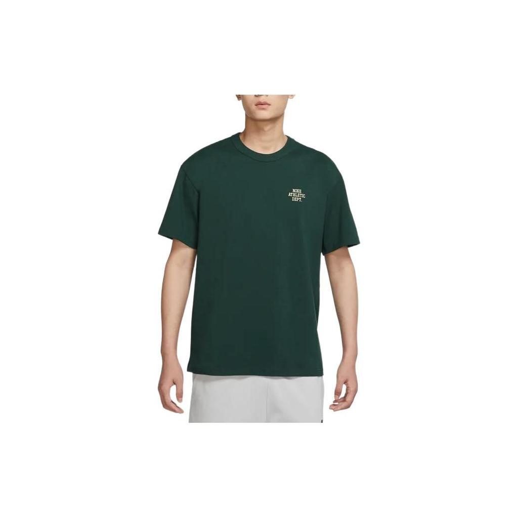 Nike Solid Color Crew Neck Pullover With Logo Letter Print T-Shirt Men Tops Pro-Green FD0306-397