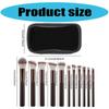11dílná sada štětců na make-up Přenosné kosmetické štětce Měkké štětiny s ergonomickými rukojeťmi Pro potřeby make-upu obličeje a očí