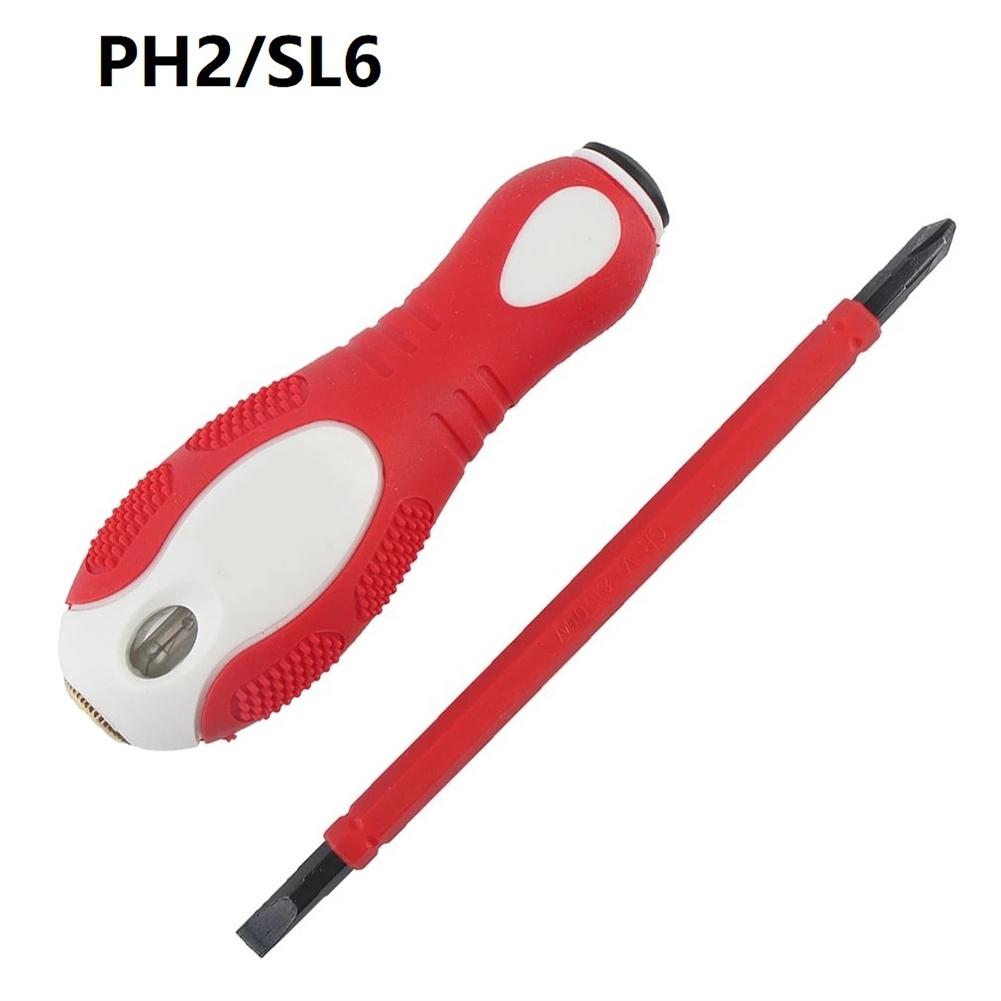 Dual-purpose Tester Pen Electric Pen Measuring Screwdriver PH1/SL4 Tool