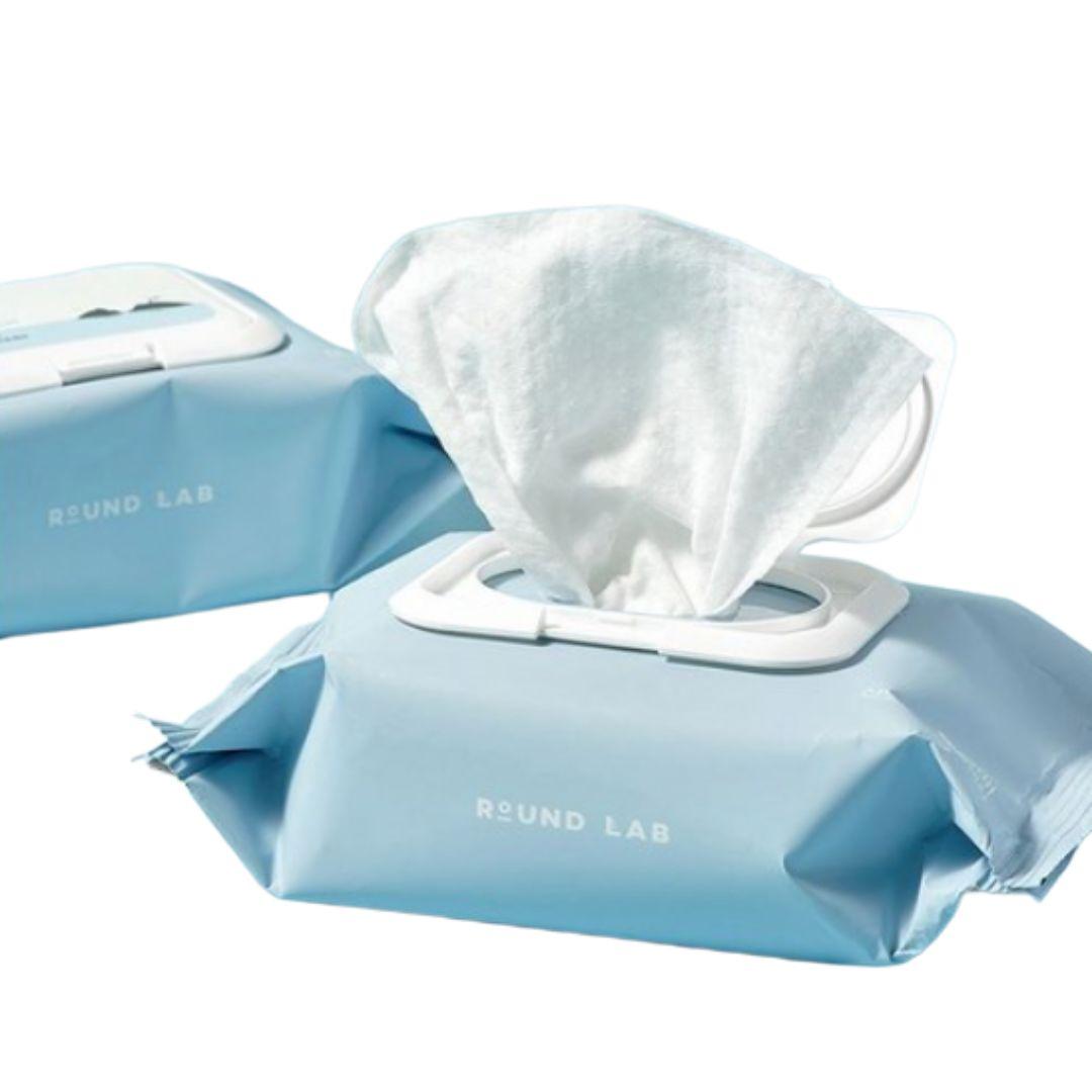 ROUND LAB 1025 Dokdo Cleansing Tissue Gentle Makeup Remover Wipes 30 Sheets x4