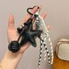 Bag Charm PU Leather Five Pointed Star Bag Pendant Woven Rope -Lost Leather Star Girl Sporty 