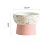 Creative Ceramic Drinking Water Food Tall Footed Bowls, Anti Overturning Neck Protection, Large Caliber, Cat Bowl, Supplies, 1Pc