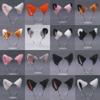 Diadema y pinzas con orejas de animales: Gato, zorro, perro lobo con cascabeles: accesorios para el cabello de cosplay para mujeres.