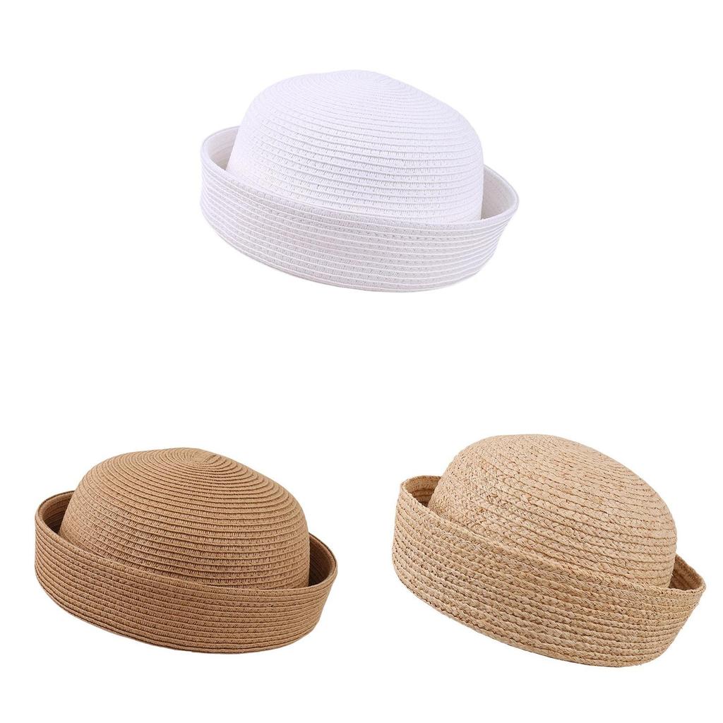Classic Straw Sun Hat With Breathable Material For Summer Casual Wear