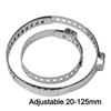 20Pcs Stainless Steel Auto Hoses Clamps Adjustable 20-125mm Car Accessories Cars CV Boots Clamps