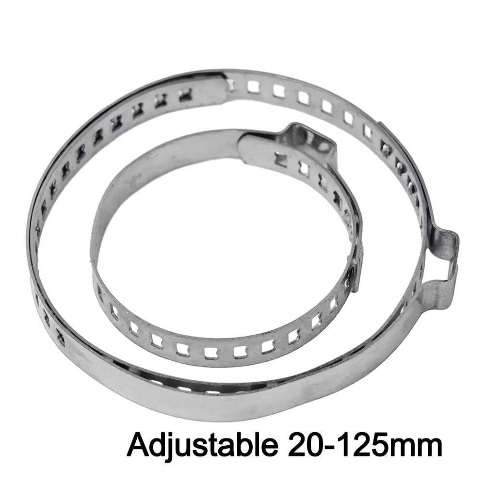 20Pcs Stainless Steel Auto Hoses Clamps Adjustable 20-125mm Car Accessories Cars CV Boots Clamps