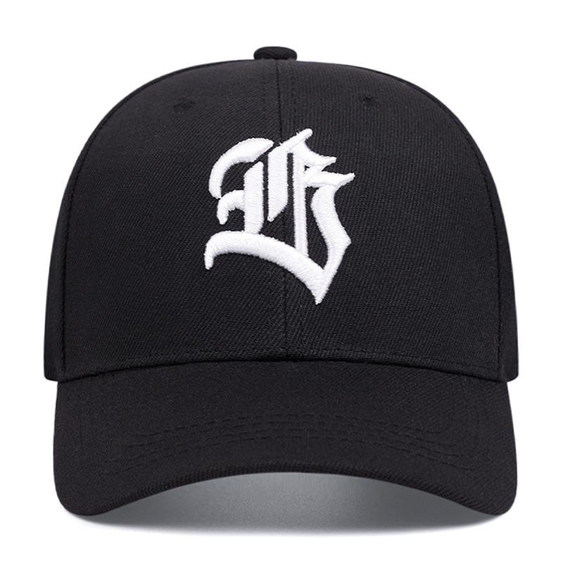 New Creative Skateboard Hat Fb Gothic Letter Embroidered Hiphop Hat Outdoor Leisure Decoration Sunshade Baseball Hat Unisex