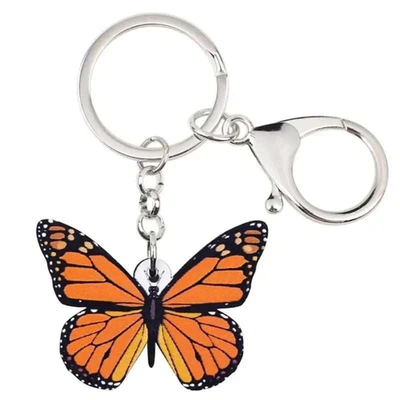 Butterfly Colorful Acrylic Pendant For Interior Decor And Accessories Backpack