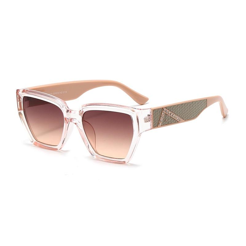 Modern Classic Unisex Sunglasses Luxury Square Crystal UV400 Protection Vintage Designer Eyewear for Men Women