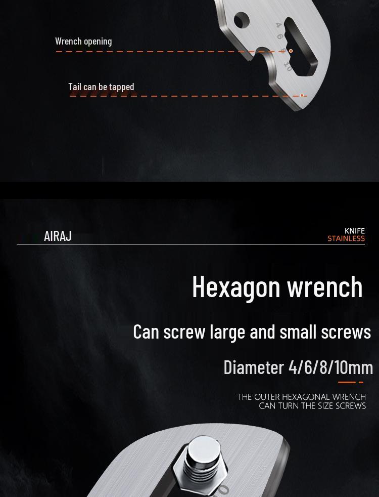 Heavy Duty Stainless Steel Utility Knife - Super Sharp and Thickened All-Metal Paper Cutter