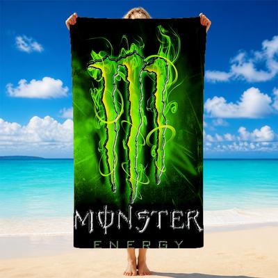 Monster Energy Schnelltrocknendes Mikrofaser-Strandtuch Weich Saugfähig Sandabweisendes Handtuch Für Strand Pool Reisen Sommer