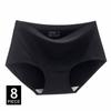 Women's Panties Solid Seamless Underwear Plus Size Comfortable Briefs Silk Satin Lingerie Health Underpants 8 PCS/Set