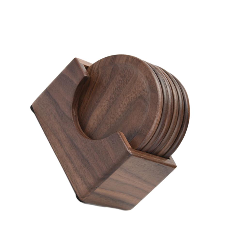 

6 предметов - подходят для всех типов чашек. Эти изысканные деревянные подставки добавят нотку элегантности в набор подставок под стаканы для стола.