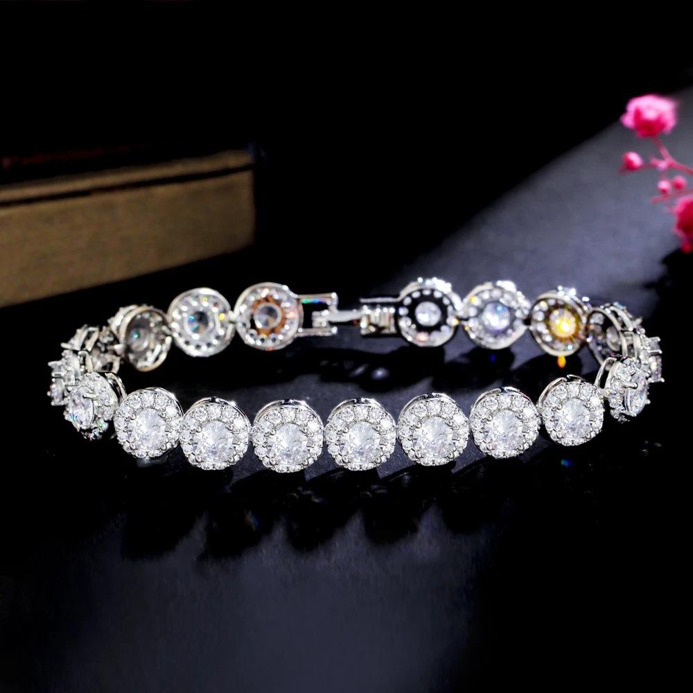Light Luxury Full Zircon Bracelet Temperament Celebrity Style Women'S Jewelry
