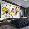 Artwork Custom Name Wall Tapestry Aesthetic Wall Hanging Printed Fabric Blanket Decorative Tapestries For Bedroom Living Room Home Decor