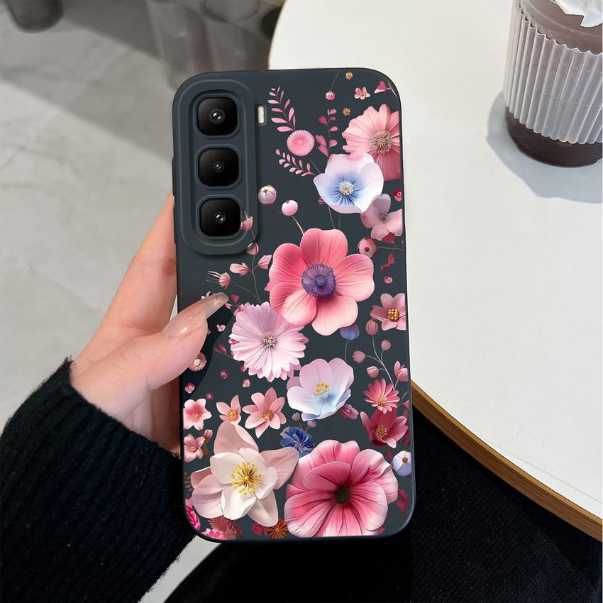 For Infinix Hot 60 50 Pro Plus 40Pro 30 Play 70 60i 50i 40i 30i Phone Case Sweet Bunny Cake New Upgrade Soft Smooth Silicone Lightweight Durable Shell