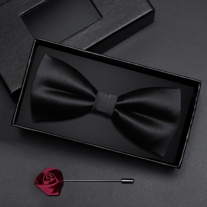 Geschenkbox Herren Fliege Männlich Trauzeuge Bräutigam Bordeauxrote Fliege Formelle Hochzeit Britische Koreanische Version Fliege