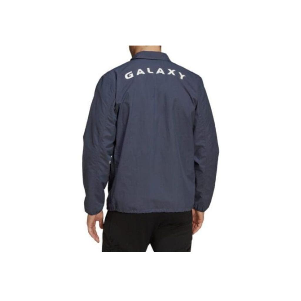 adidas LA Galaxy Tiro Anthem Jacke Buchstabenlogo Bestickt Langarmjacke Herrenjacke Dunkelmarine HB8478