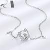 Bunny Necklace On The Moon Creative Sweet Cool Girl With Zircon Stars Zodiac Rabbit Pendant Guochao Sweater Chain