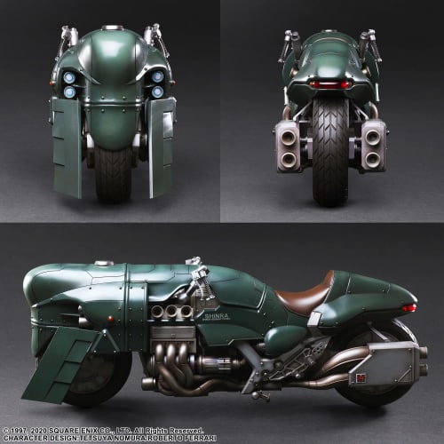 Final Fantasy VII Remake PLAY ARTS Kai Advanced Motorcycle Guard & Motorcycle Set PVC Painted Movable Figure
