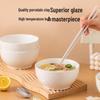 Yujia Minimalist Cream Waffle Ceramic Bowls