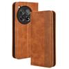 For OnePlus Ace 3 5G/12R 5G Retro Leather Case Magnetic Closing Phone Wallet Cover