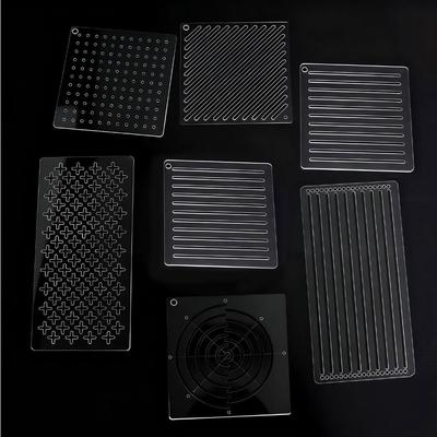 Acrylic Sashiko Stencil Template, Reusable Embroidery Guide for Hand Quilting and Pattern Transfer