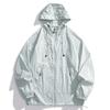 Sommer Eis Seide Kühl Sonnenschutz Jacke, Kragen Jacke, Herren Freizeit Leichter Mantel