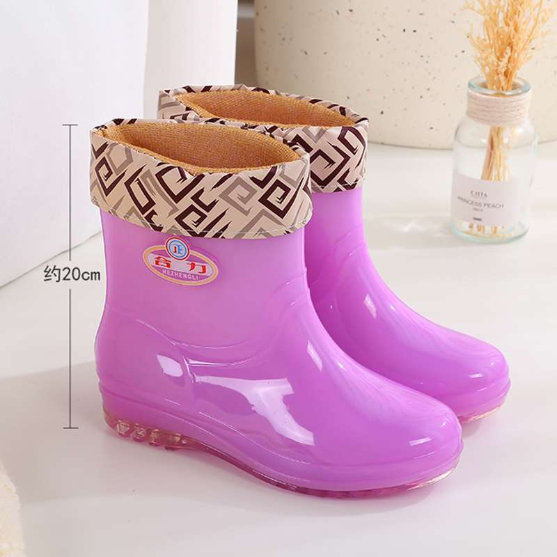 Gelee transparente Regenstiefel Wasserstiefel Regenschuhe Damen Sommer Regentage Arbeit schnelltrocknende Gummischuhe abriebfest Küche hoch wasserdicht s
