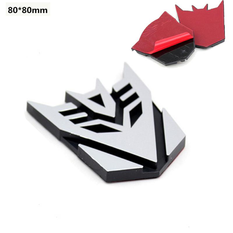Autobots Badge Decepticons Logo Aluminum Alloy Stickers Transformation Toys Emblem Decal Phone Decoration Mobile Accessories 3D Kid Friendly