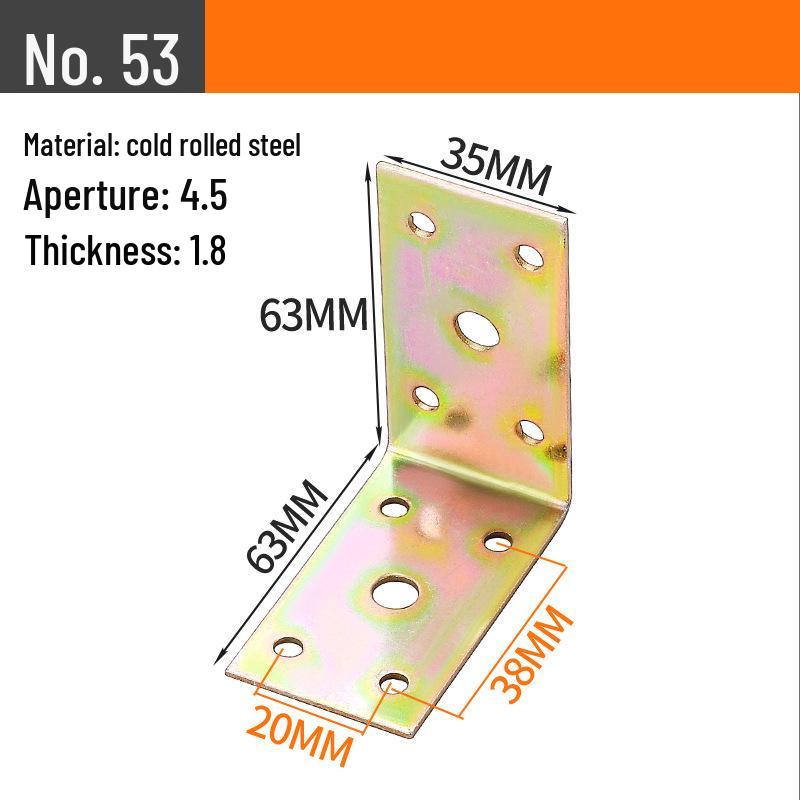 90° L-Shaped Angle Bracket for Table, Chair, Cabinet, and Shelf Support