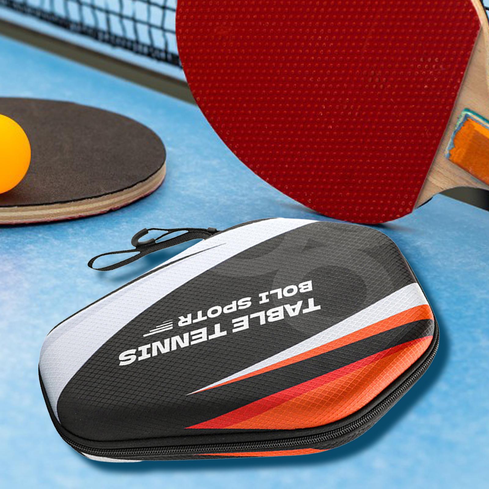 Table Tennis Racket Cover Table Tennis Bag Portable Hold 2 Paddles Storage Pouch Carrying Bag Pickleball Racket Cover for Travel