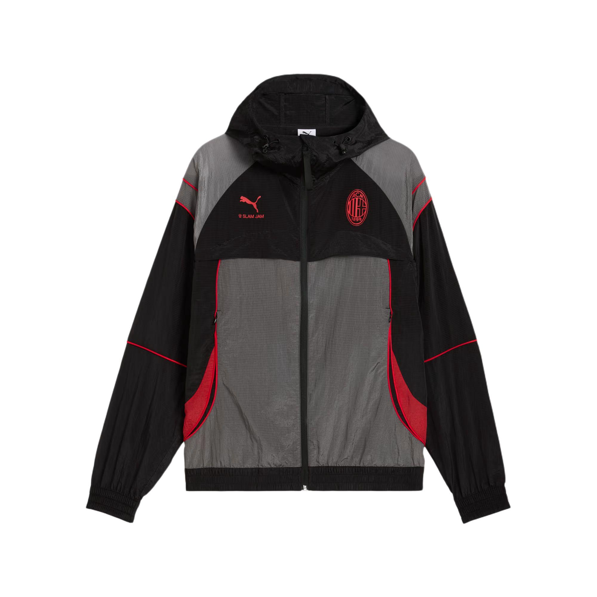Puma X AC Milan X Slam Jam Collaboration Drycell Moisture Wicking Zipper Loose Jacket Men jackets 787642-05 M