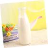 HOLIDYOYO 5-Piece 500ml Glass Milk Containers, Vintage Milk Bottles, Drink Containers, Fresh Milk Bottles, Mini Juice Bottles, Coladores, Small Bottle