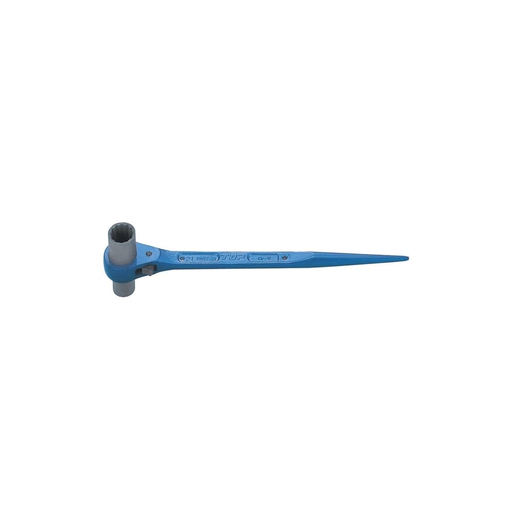 

TOP Industrial Long Socket Ratchet Construction Made in Japan (TOP) Wrench, 19x21mm, Shino, Forged, Blue, Scaffolding, Residential, Tools, RM-19x21L, синий