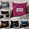 Skate American Fashion Brand H-Huf Cushion Cover Throw Pillow Cover Hidden Button Durable Polyester Chair Cushion
