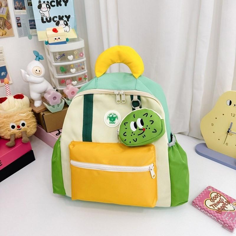 Cute Cartoon Animal Backpack For Kids Breathable Lightweight Nylon School Bag