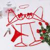 Sexi Babydoll Spitzen-BH und Höschen-Set, Perspektive, Sex, erotische Kostüme, Dessous-Set, Unterwäsche, Kleid, Porno, sexy Dessous für Frauen