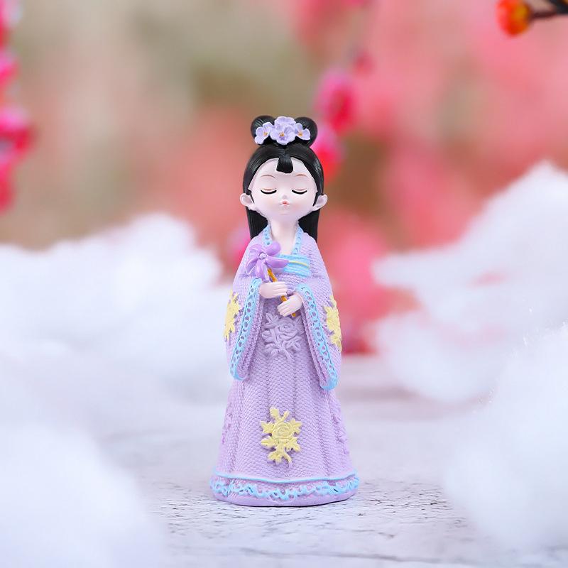 Kreativer Handyhalter im Stil der Tang-Dynastie mit Glücksbringer: Exquisites Harzornament