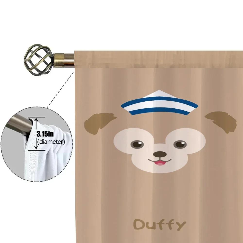 Home Interior Kitchen Curtains for Living Room 2 Pieces Blackout Curtains Door Curtain D-duffy-y Bedroom Decoration Partition