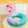 Children's Water Play Animal Pattern Flamingo Inflatable Swimming Seat Ring 0.24mm Pvc Thickness