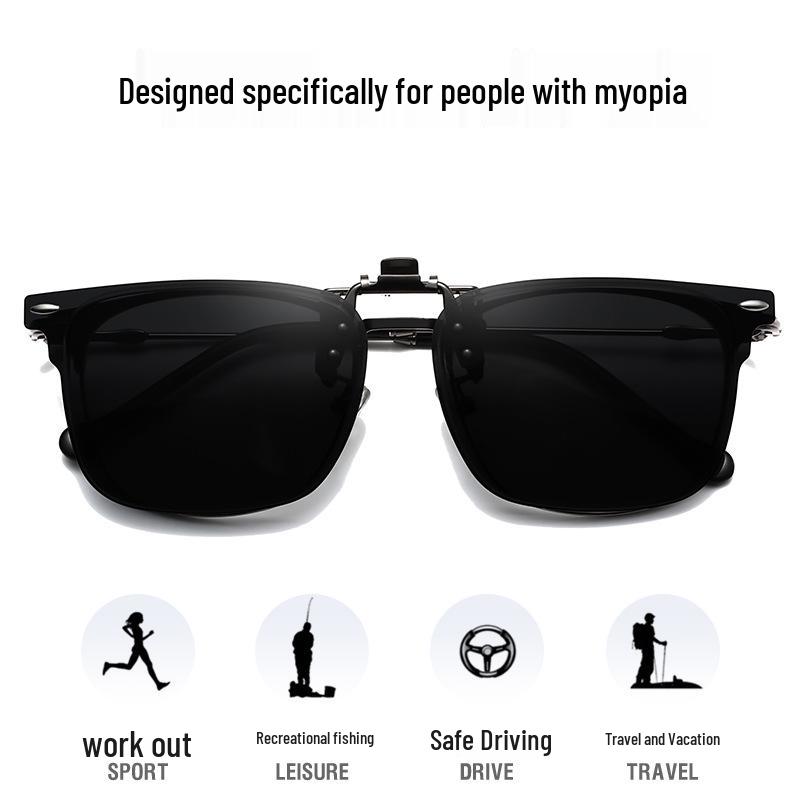 Polarized Clip-On Sunglasses 2025: New Style for Women & Men, Day/Night Use with Night Vision Lenses