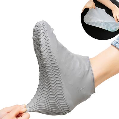 1 Pair Reusable Latex Waterproof Rain Shoes Covers Slip -Resistant Rubber Rain Boot Overshoes S /M /L Shoes Accessories