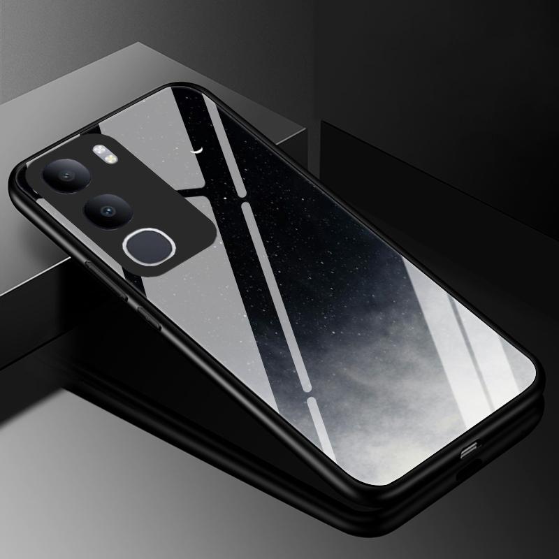 

For vivo Y50 5G 2025 Case V2443A V2443BA Cover Tempered Glass Cases for vivo Y50m Y50e Y50s G3 5G Hard Back Bumper Fundas vivo Y50e