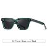 Square Frame UV400 Sunglasses Women Men Retro Chic Full Rim PC Lens Fashionable Outdoor Driving Shades