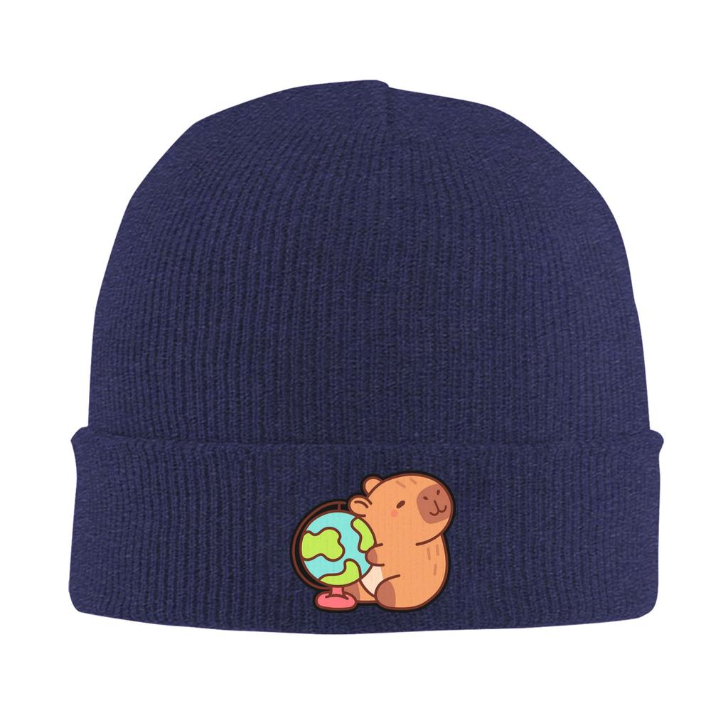 Capybara   Warm Knitted Cap Winter Knit Bonnet Hat Skullies Beanies Hip Hop Caps for Unisex